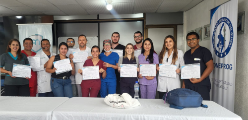 Finalización del curso de infiltraciones intra-articulares y periarticulares.  Guayaquil-Ecuador.